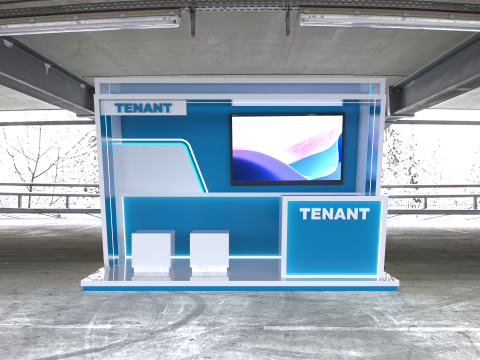 Exhibition Booth Stand Stall Trade Show 3x2 3D Model