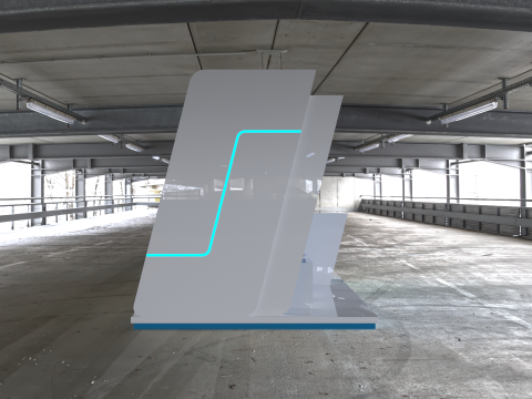 Exhibition Booth Stand Stall Trade Show 3x2 3D Model