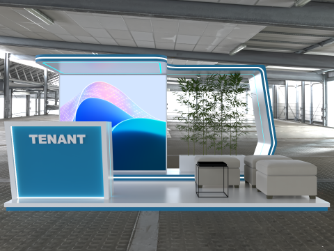 Exhibition Booth Stand Stall Trade Show 3D 4X3 3D 模型