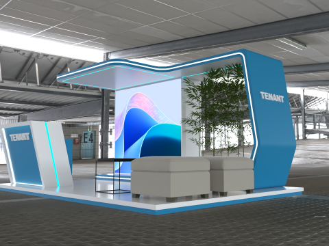 Exhibition Booth Stand Stall Trade Show 3D 4X3 3D 模型