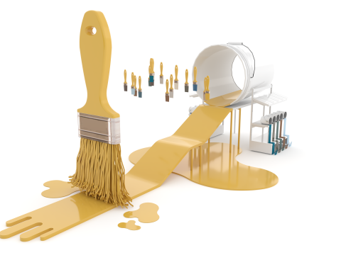 Paintbrush Playground 3D Asset Stylized Game Environment 3Dモデル