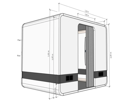 आधुनिक फोटो बूथ कियॉस्क इंटरएक्टिव सेल्फ फोटो बूथ 3D मॉडल