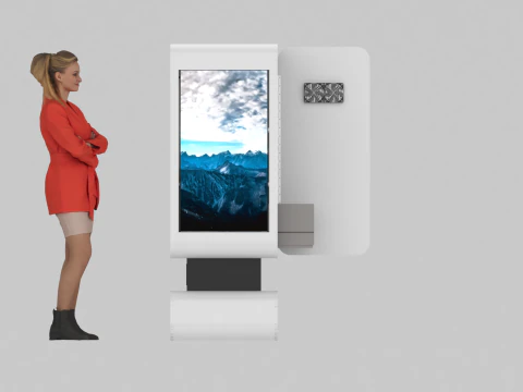 Modern Self Photo Kiosk Digital Selfie Studio 3D Model