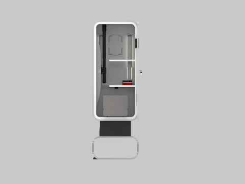 Modern Self Photo Kiosk Digital Selfie Studio 3D Model