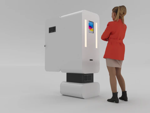 Modern Self Photo Kiosk Digital Selfie Studio 3D Model