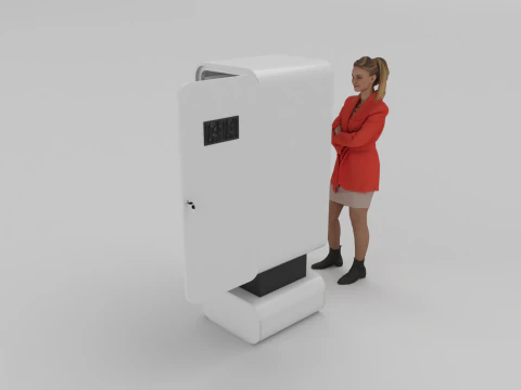 Modern Self Photo Kiosk Digital Selfie Studio 3D Model