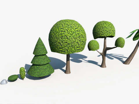 低聚自然包 3D 模型