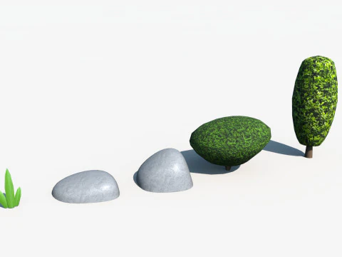 Low-Poly Nature Pack 3D Model