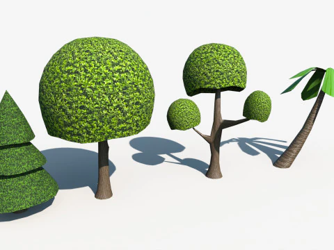 Low-Poly Nature Pack 3D Model