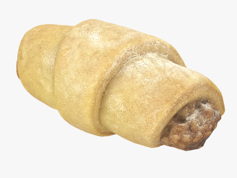 Sweet Roll Pastry 3D Model