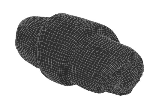 Sweet Roll Pastry Model 3D