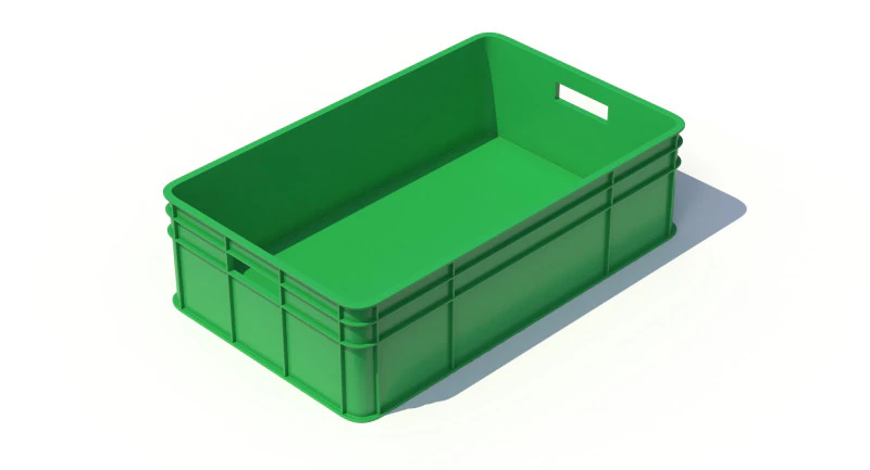 Plastic Crate 3D Model .c4d .max .obj .3ds .fbx .stl .blend