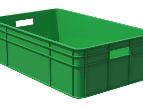 Plastic Crate 3D Model