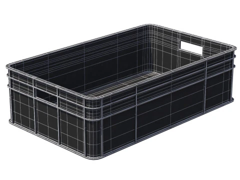 Plastic Crate 3D Model
