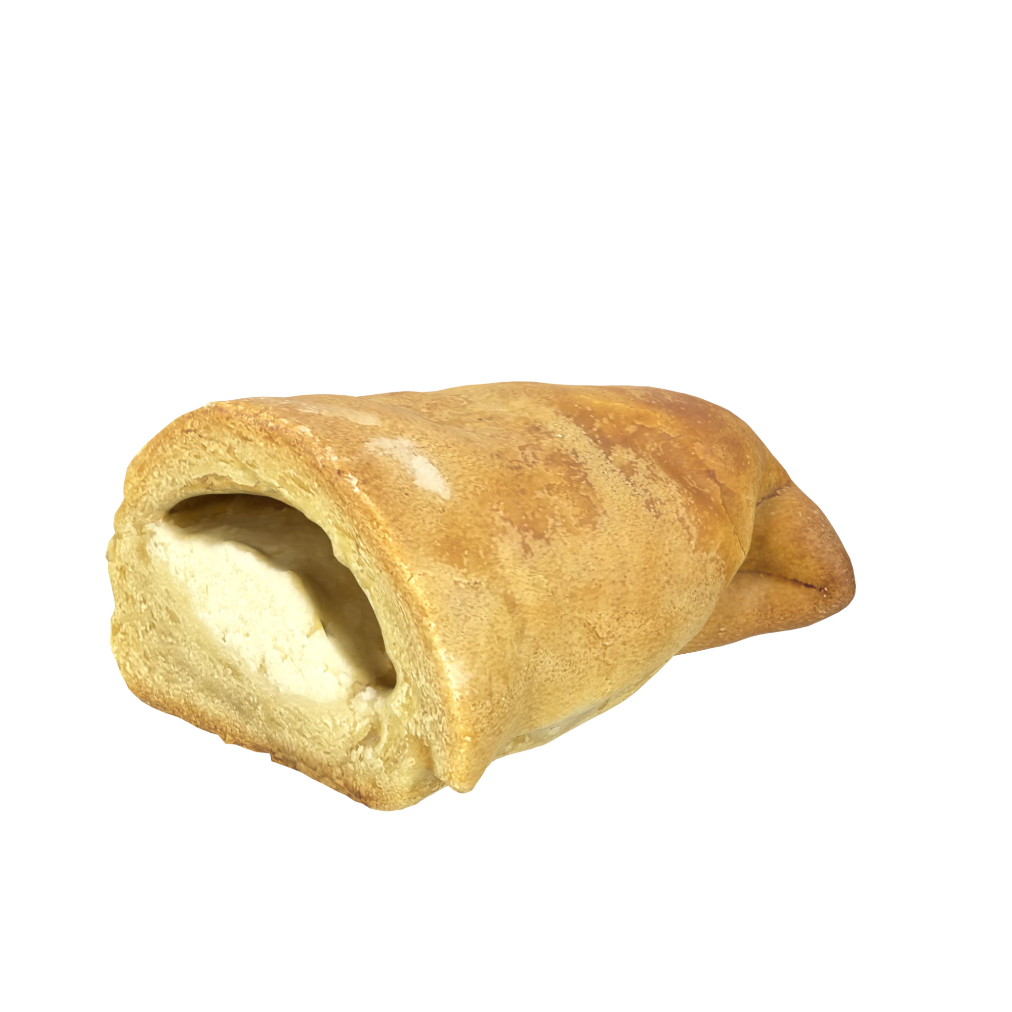 Cut Curd Pastry 3D Model .c4d .max .obj .3ds .fbx .stl .blend 