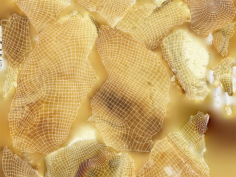 Cut Curd Pastry Model 3D