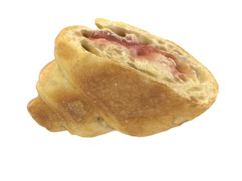 Cut Croissant 3D Model