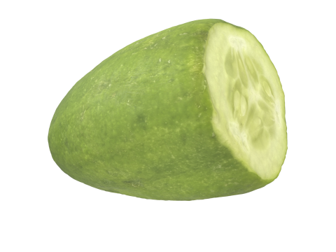 Cut Cucumber Modelo 3D