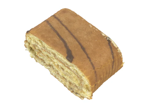 Sweet Roll Piece 3D Model