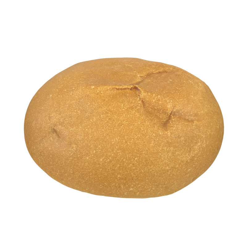 Round Bun 3D Модель .c4d .max .obj .3ds .fbx .stl .blend 