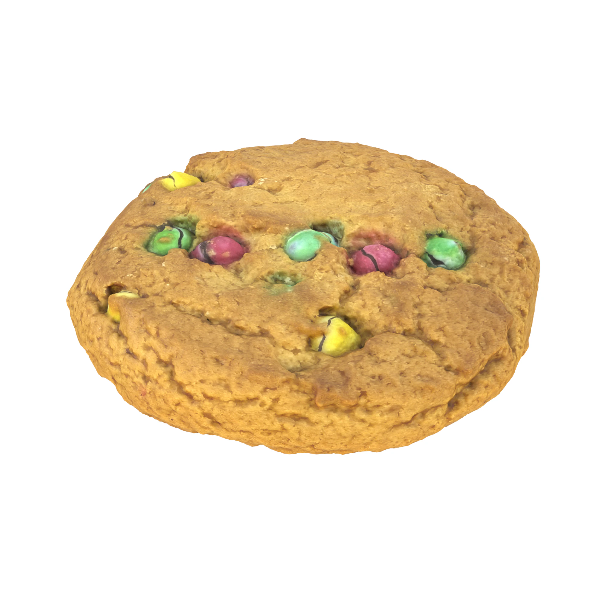 Cookie With Candys 3D Model .c4d .max .obj .3ds .fbx .stl .blend