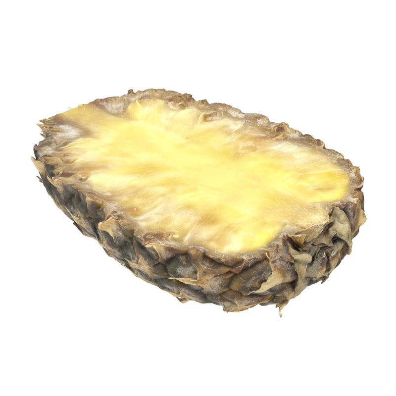 Cut Pineapple 3D Model .c4d .max .obj .3ds .fbx .stl .blend 