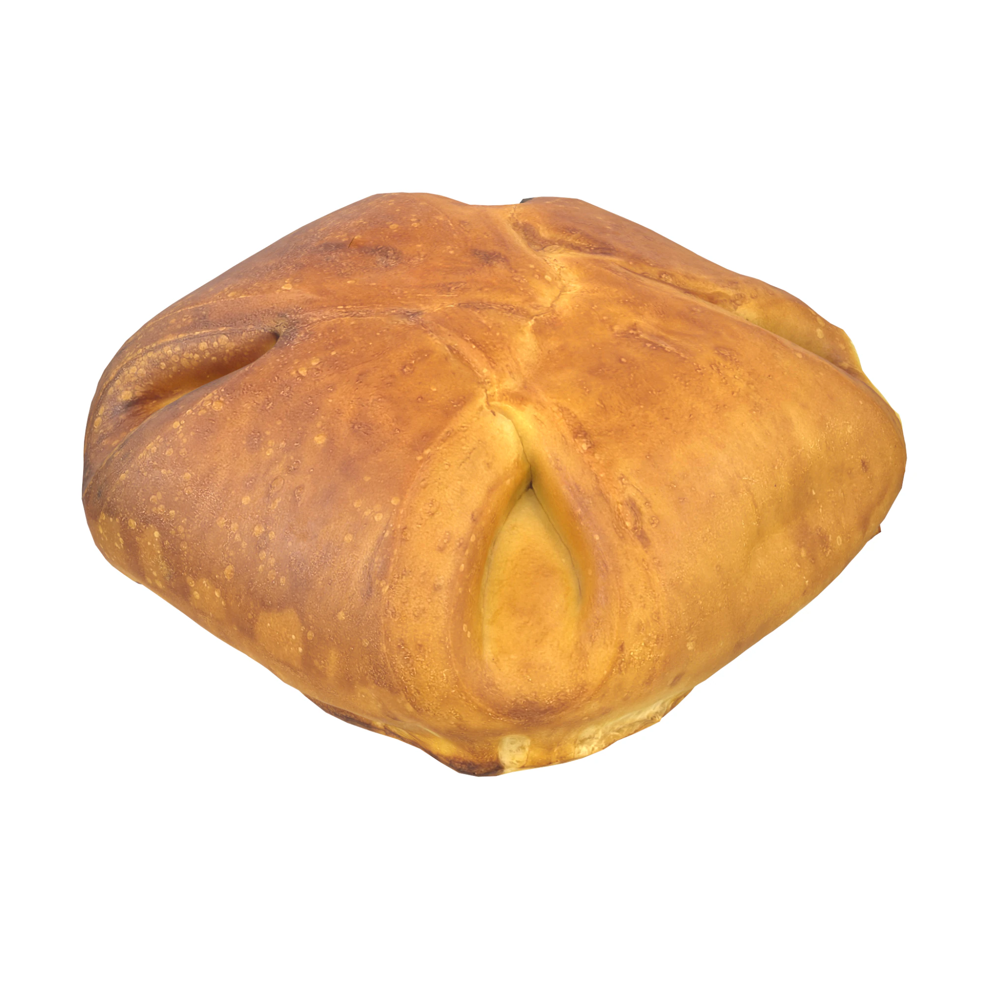 Cottage Cheese Bun 3D Model .c4d .max .obj .3ds .fbx .stl .blend 
