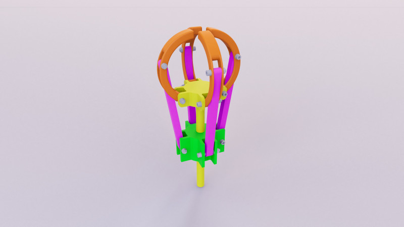 MXT3D - Gripper 04 Claws Model 3D .c4d .max .obj .3ds .fbx .stl .blend
