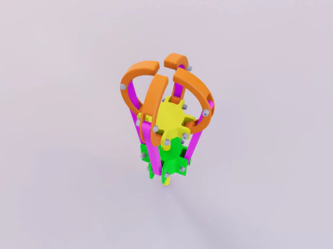 MXT3D - Gripper 04 Claws 3D Model