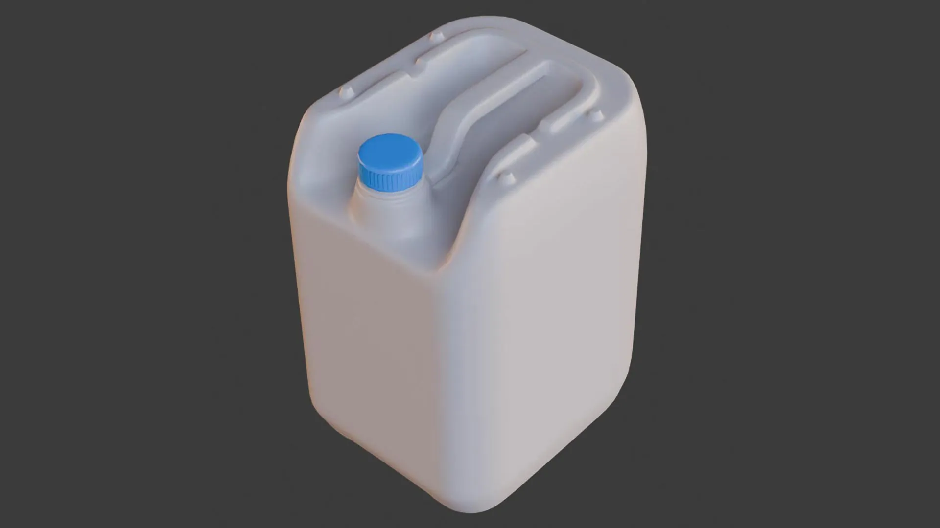 Plastic Canister 3D Model .c4d .max .obj .3ds .fbx .stl .blend 