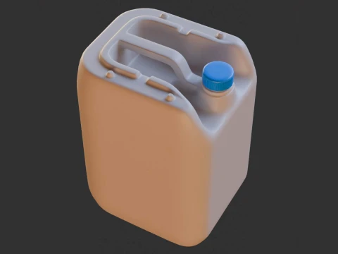 Plastic Canister 3D Model
