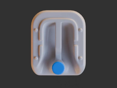 Plastic Canister 3D Model