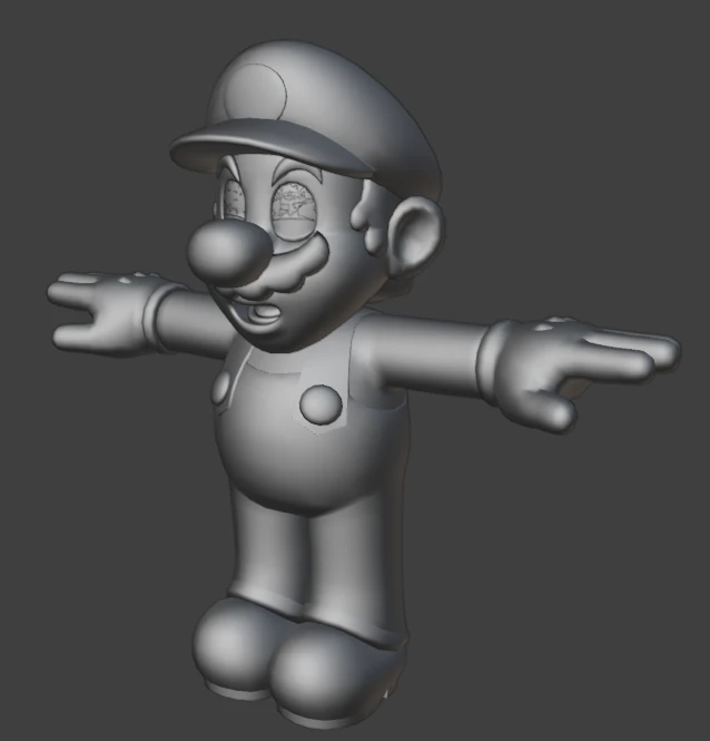 Mario bros 3D 3D Model .c4d .max .obj .3ds .fbx .stl .blend