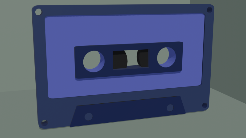 Cassette Low poly Modello 3D .c4d .max .obj .3ds .fbx .stl .blend 