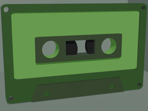 Cassette Low poly 3D Model