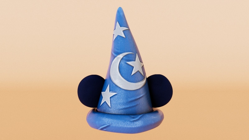 Mickey Mouse Sorcerer Model 3D .c4d .max .obj .3ds .fbx .stl .blend 