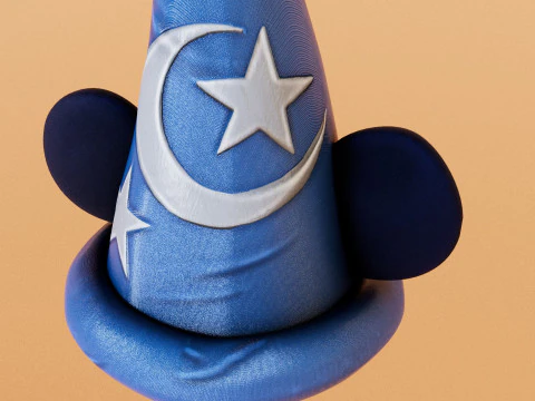 Mickey Mouse Sorcerer 3D Model