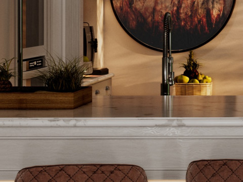 Classical Kitchen 3D 모델