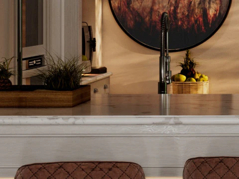 Classical Kitchen 3D Model