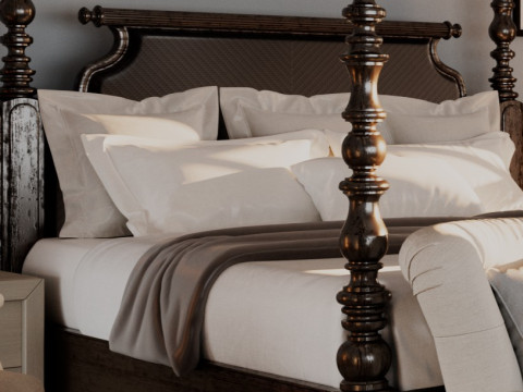 Classic Luxury Bedroom Interior 3D 모델