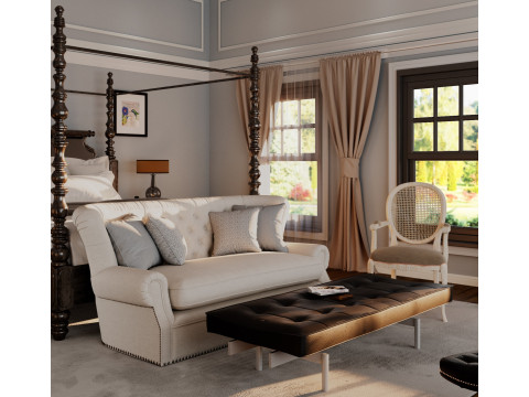 Classic Luxury Bedroom Interior 3D 모델