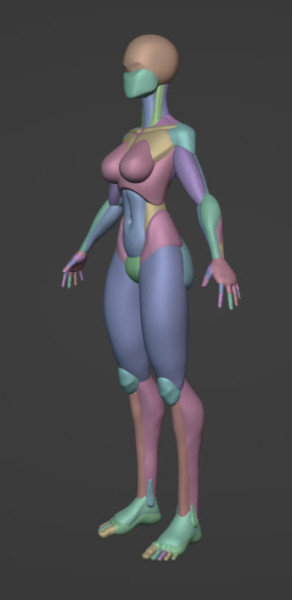 एक लड़की 3D मॉडल .c4d .max .obj .3ds .fbx .stl .blend