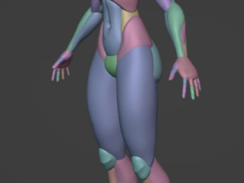 A girl Modelo 3D