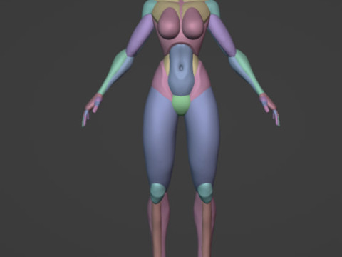 एक लड़की 3D मॉडल