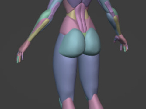 एक लड़की 3D मॉडल