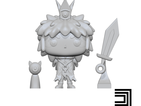 Crown Trick Funko Pop version Modèles 3D en vedette