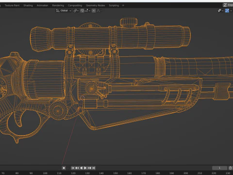 Pistolet 3D Model