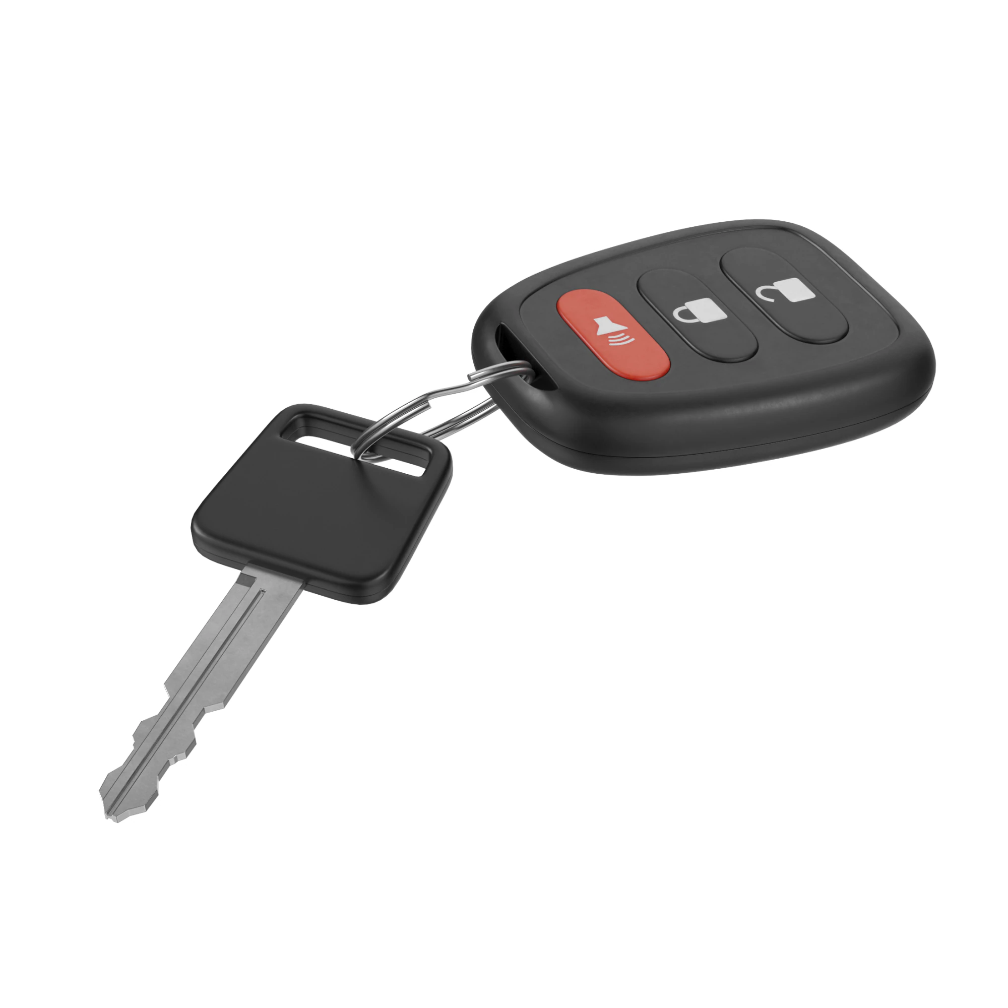 Car Key And Remote 3D Model .c4d .max .obj .3ds .fbx .stl .blend 