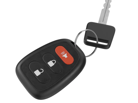 Car Key And Remote 3D Model