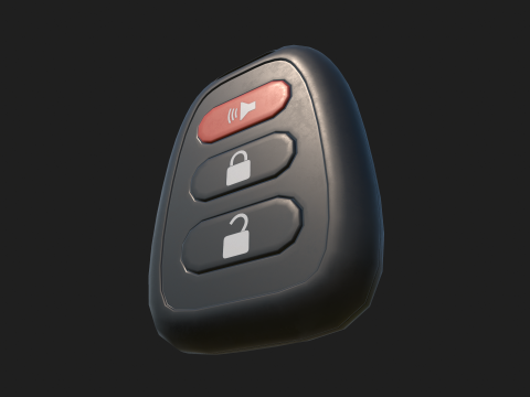 Car Key Remote Modèle 3D